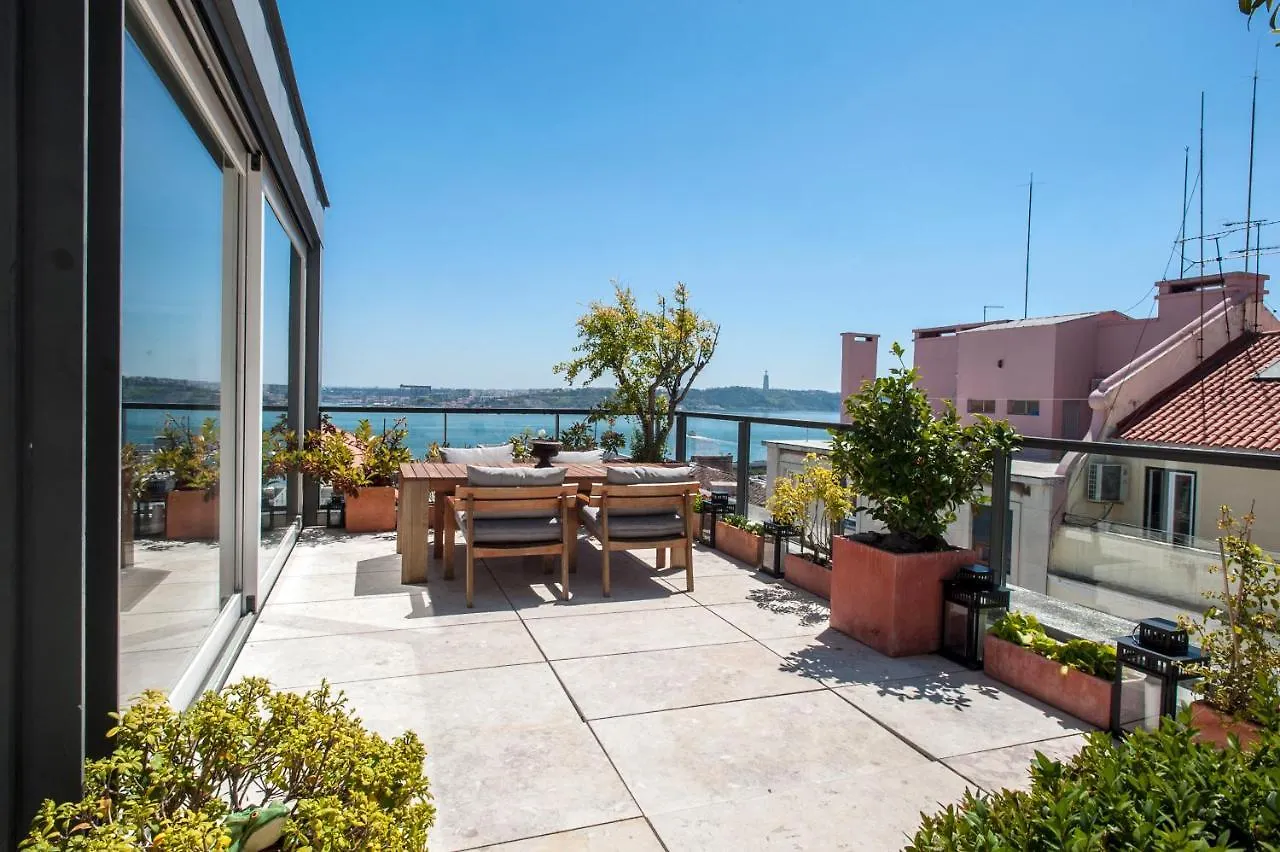 شقة Lisbon Chiado Penthouse 0*,